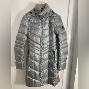 Bogner Fire & Ice Silver 600 Fill Down Puffer Coat - Size S Us 6 36